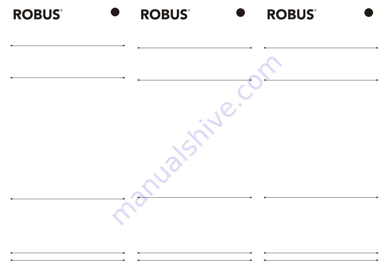 Robus VEGAS 19.2W Quick Start Manual Download Page 1