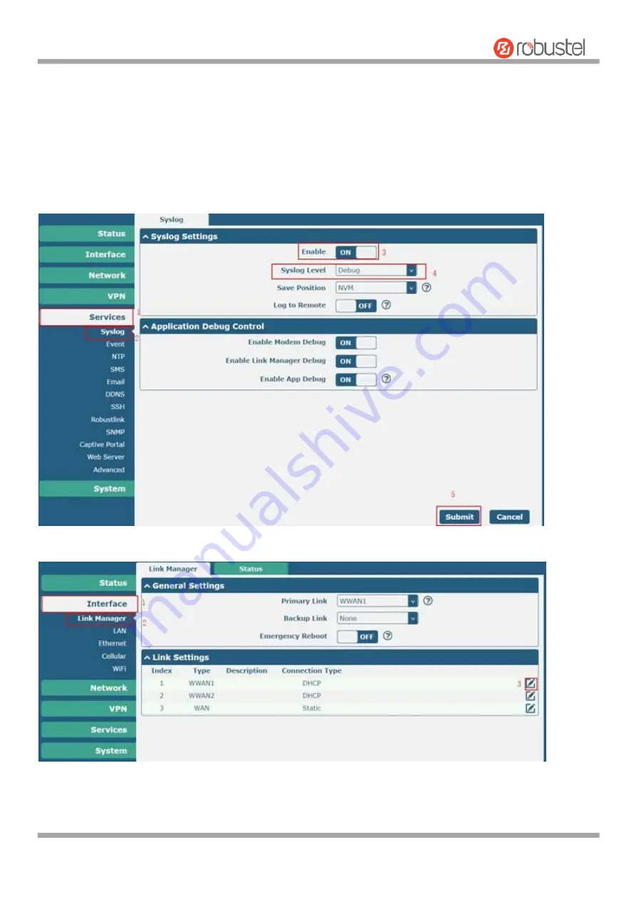 Robustel EG8001 User Manual Download Page 70