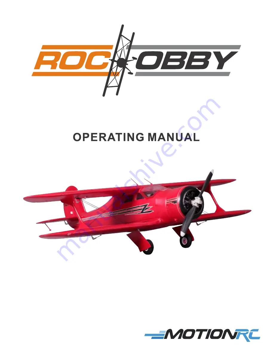 Roc Hobby Beechcraft Operating Manual Download Page 2