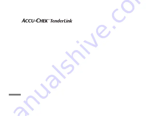 Roche ACCU-CHEK TenderLink Instructions For Use Manual Download Page 101