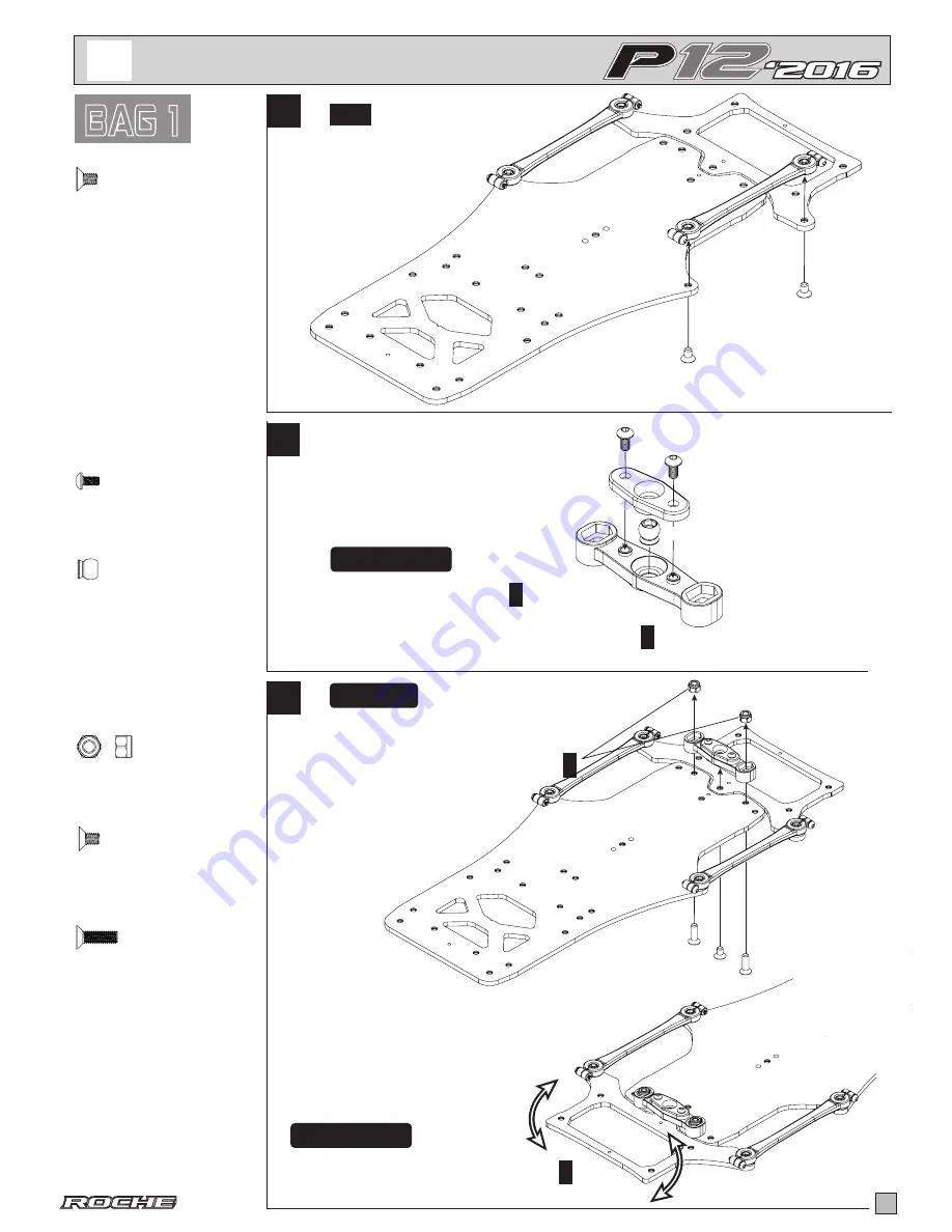 Roche rapide P12 2016 Assembly Manual Download Page 3