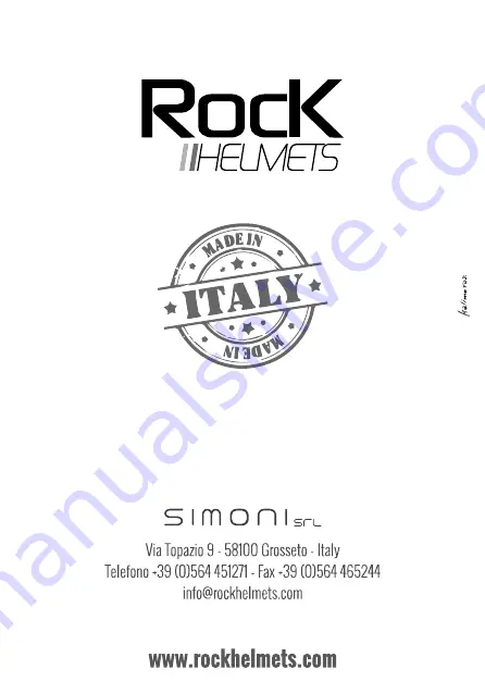 Rock Helmets Dynamo Ansi Instructions Manual Download Page 12