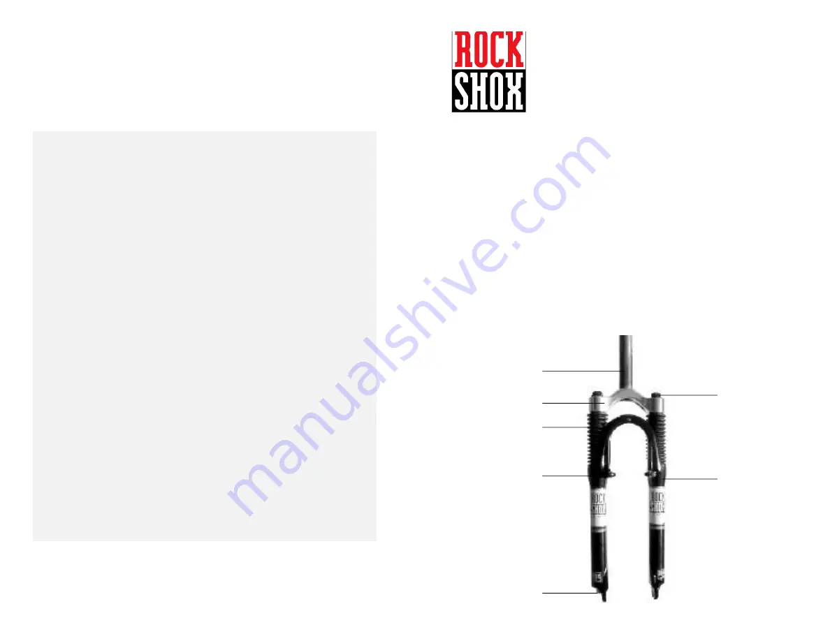 Rock Shox Judy T2 Owner'S Manual Download Page 11