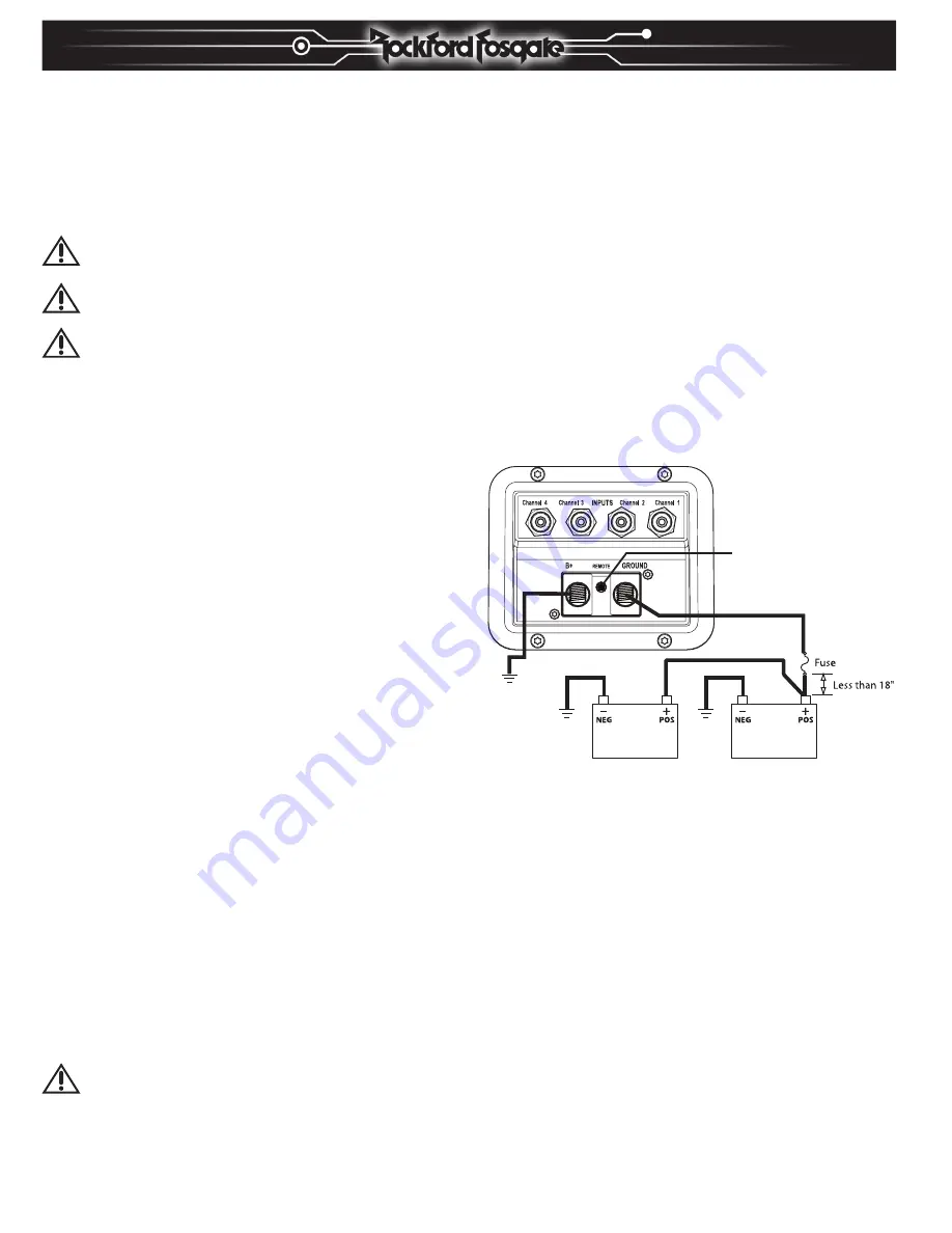 Rockford Fosgate Power T15kW Installation & Operation Manual Download Page 8