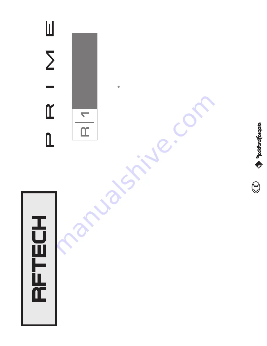 Rockford Fosgate Prime R1S4-10 Скачать руководство пользователя страница 1