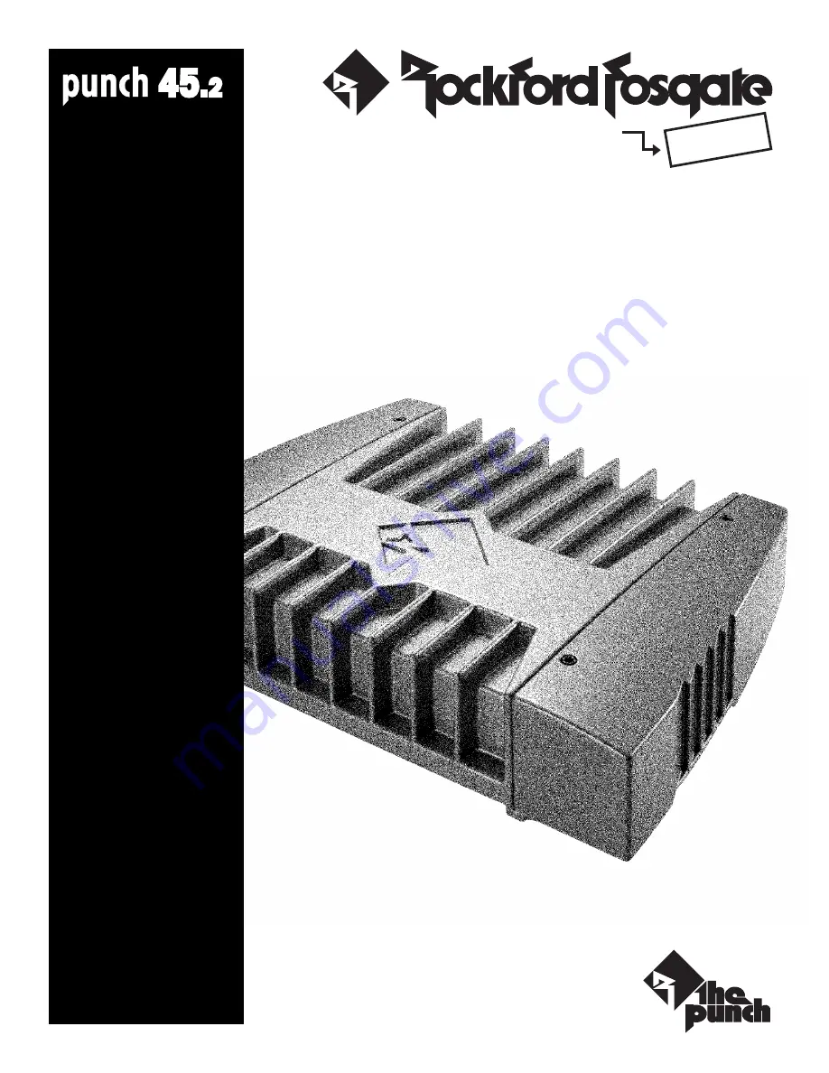 Rockford Fosgate PUNCH 45.2 Installation Reference Sheet Download Page 1