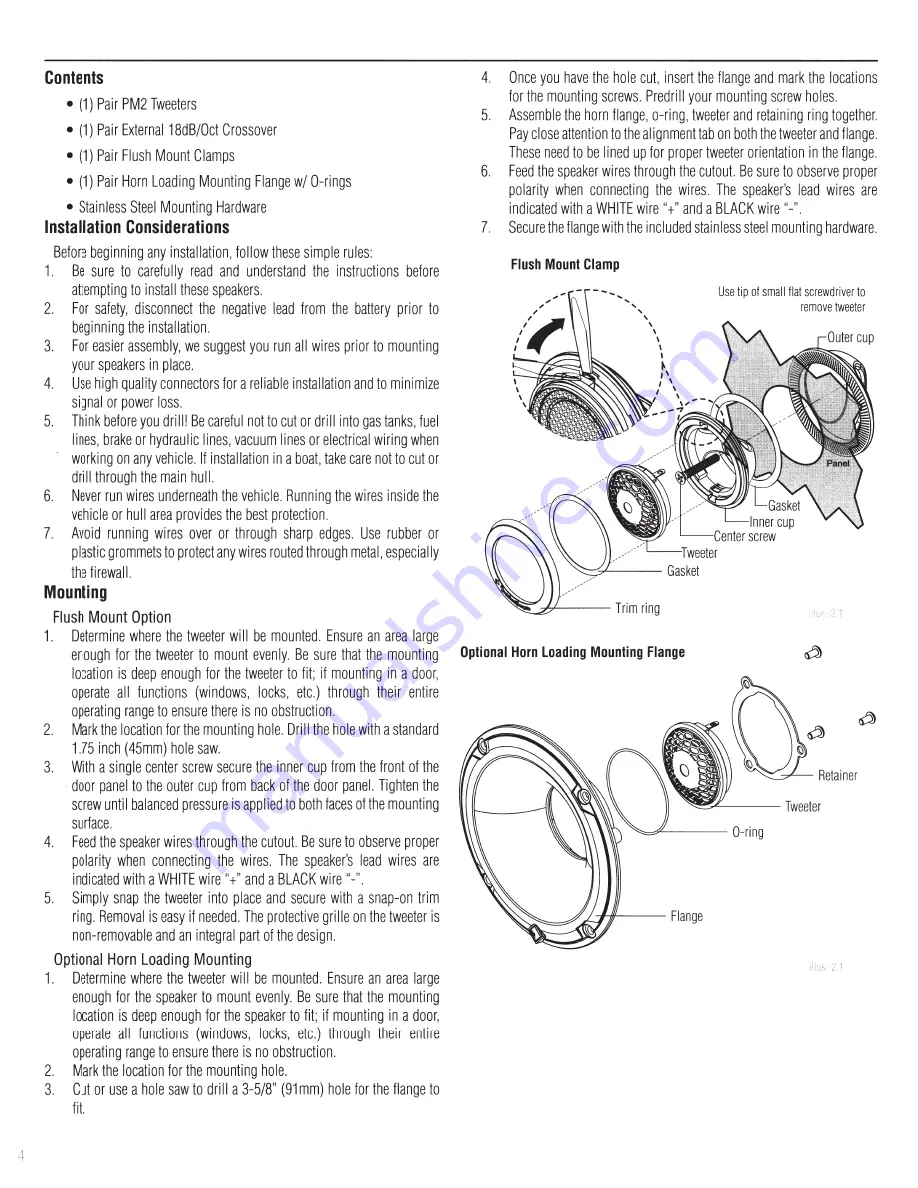 Rockford Fosgate PUNCH PM2T-S Скачать руководство пользователя страница 4