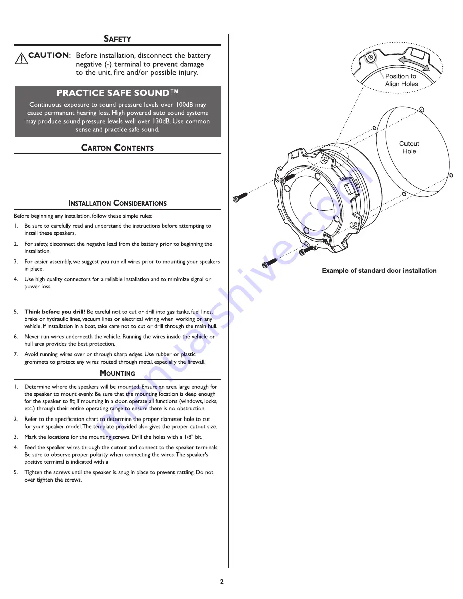 Rockford Fosgate Punch PP4-T Installation & Operation Manual Download Page 2