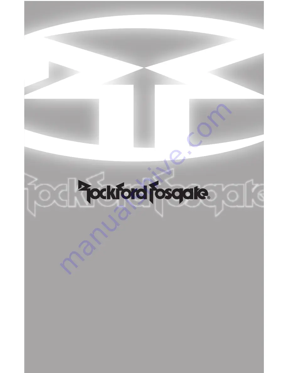 Rockford Fosgate RAV DVD2 Installation And Operation Manual Download Page 1