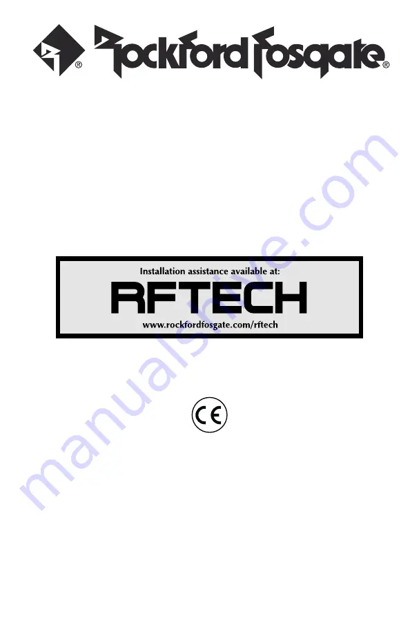 Rockford Fosgate RFX Series Installation & Operation Manual Download Page 68