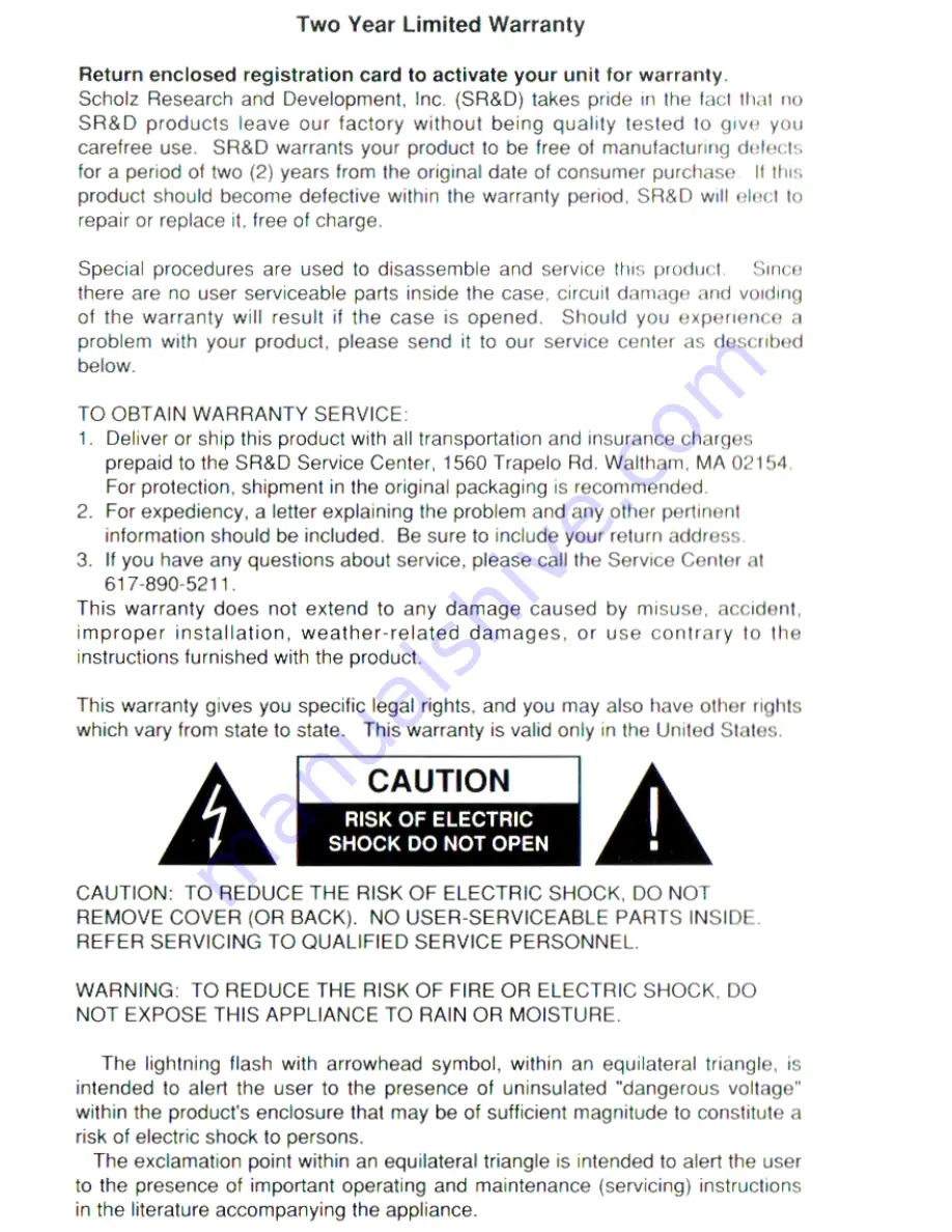 ROCKMAN Rockman A12-50 Operation Manual Download Page 4