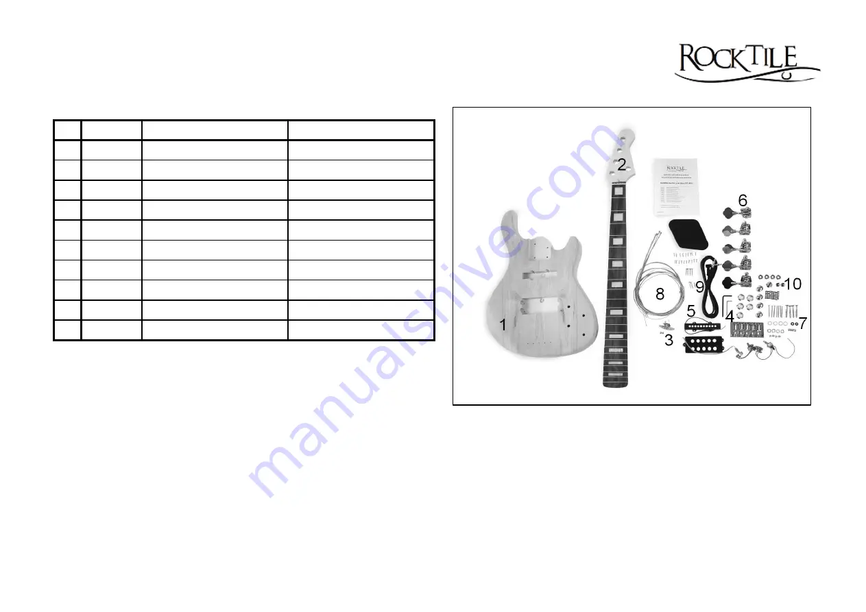 Rocktile JBH5 Скачать руководство пользователя страница 1