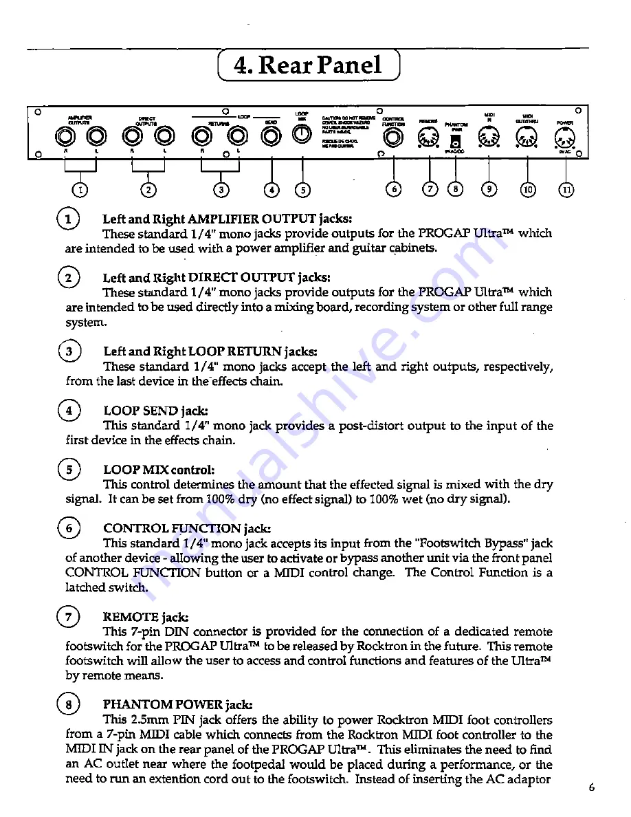 Rocktron PROGAP ULTRA Owner'S Manual Download Page 9