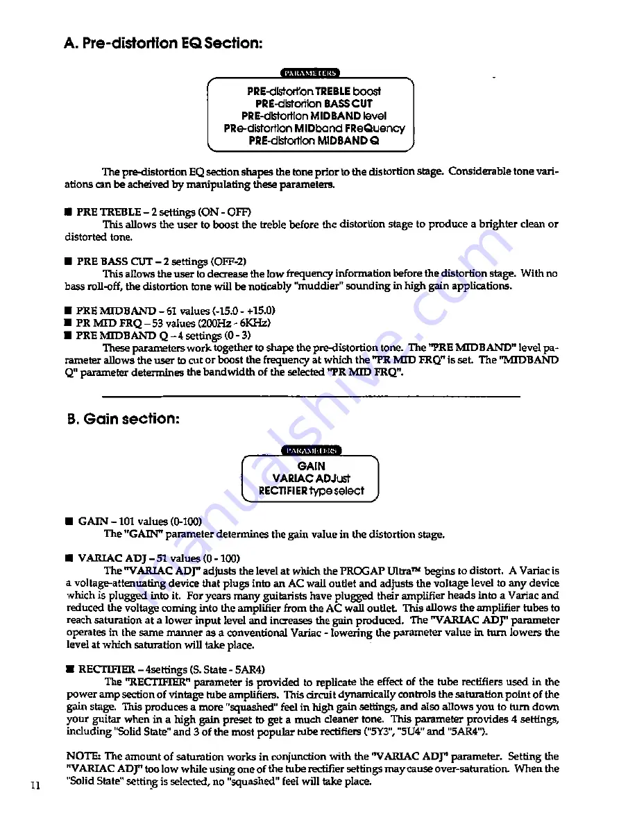 Rocktron PROGAP ULTRA Owner'S Manual Download Page 14