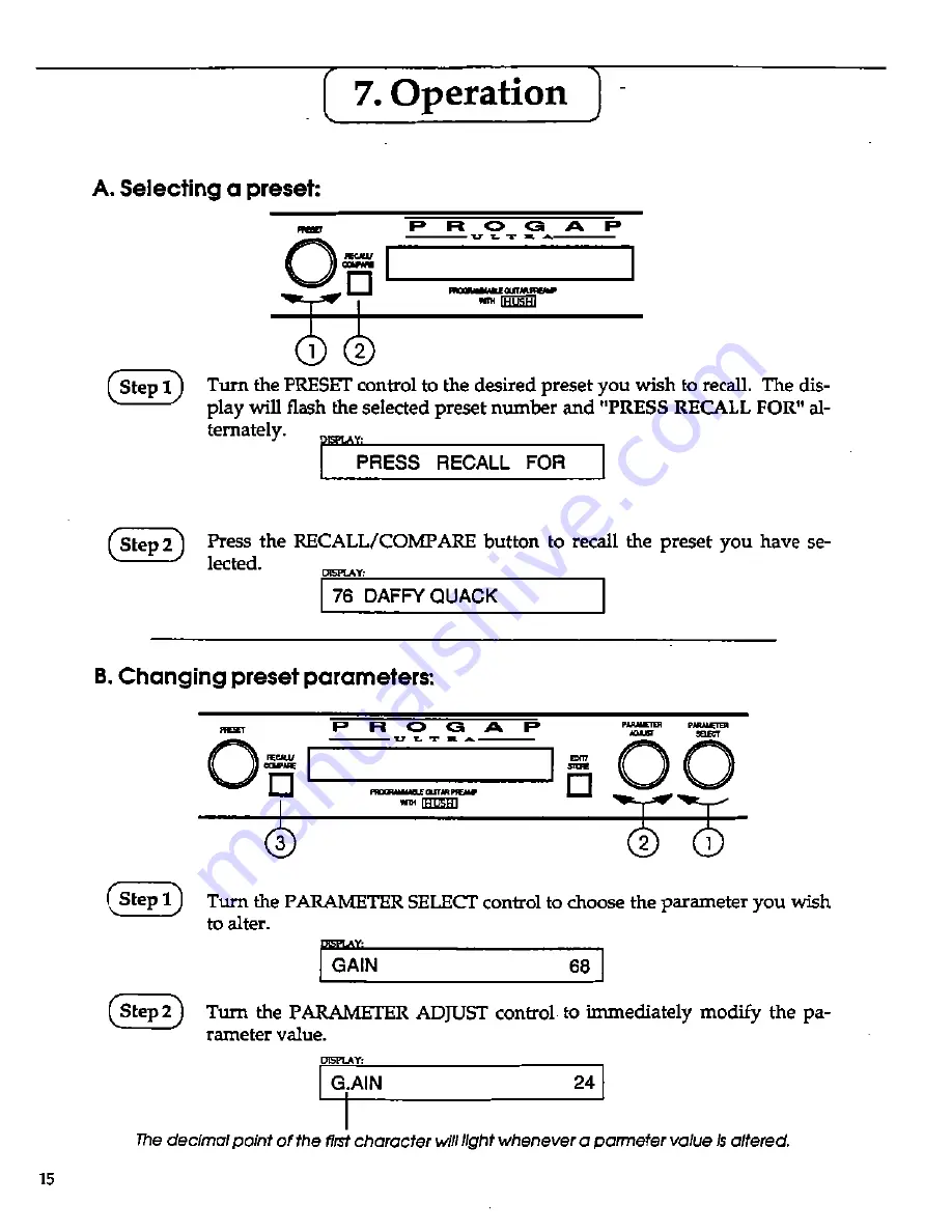 Rocktron PROGAP ULTRA Owner'S Manual Download Page 18