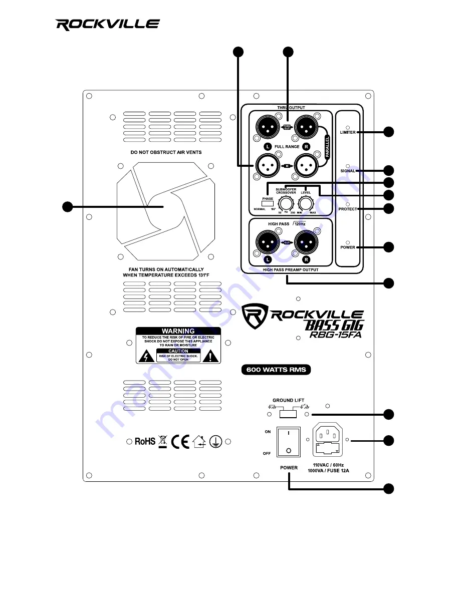 Rockville RBG-15F Скачать руководство пользователя страница 10