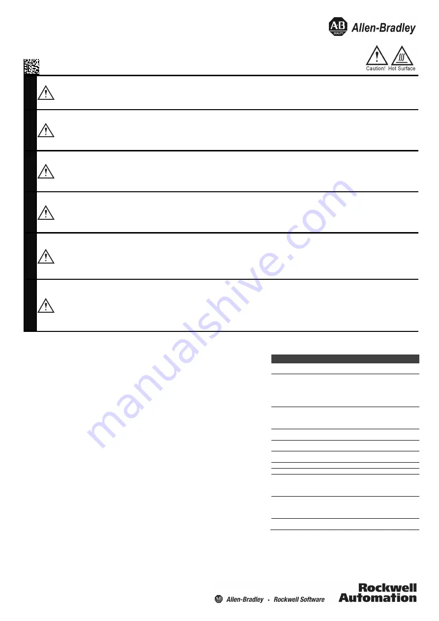 Rockwell Automation Allen-Bradley 1606-XLE480ERL Installation Instructions Download Page 1