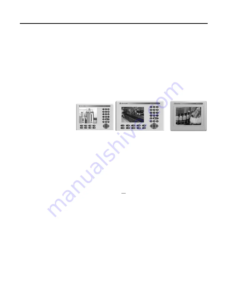 Rockwell Automation Allen-Bradley PanelView Plus 400 User Manual Download Page 12