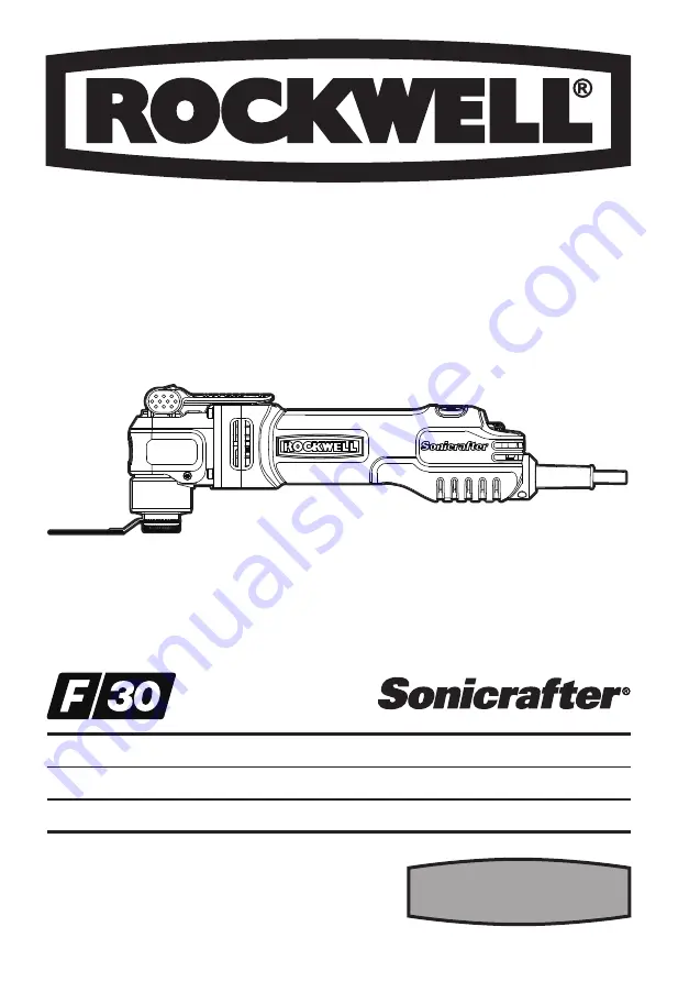 Rockwell Sonicrafter RK682 Скачать руководство пользователя страница 1