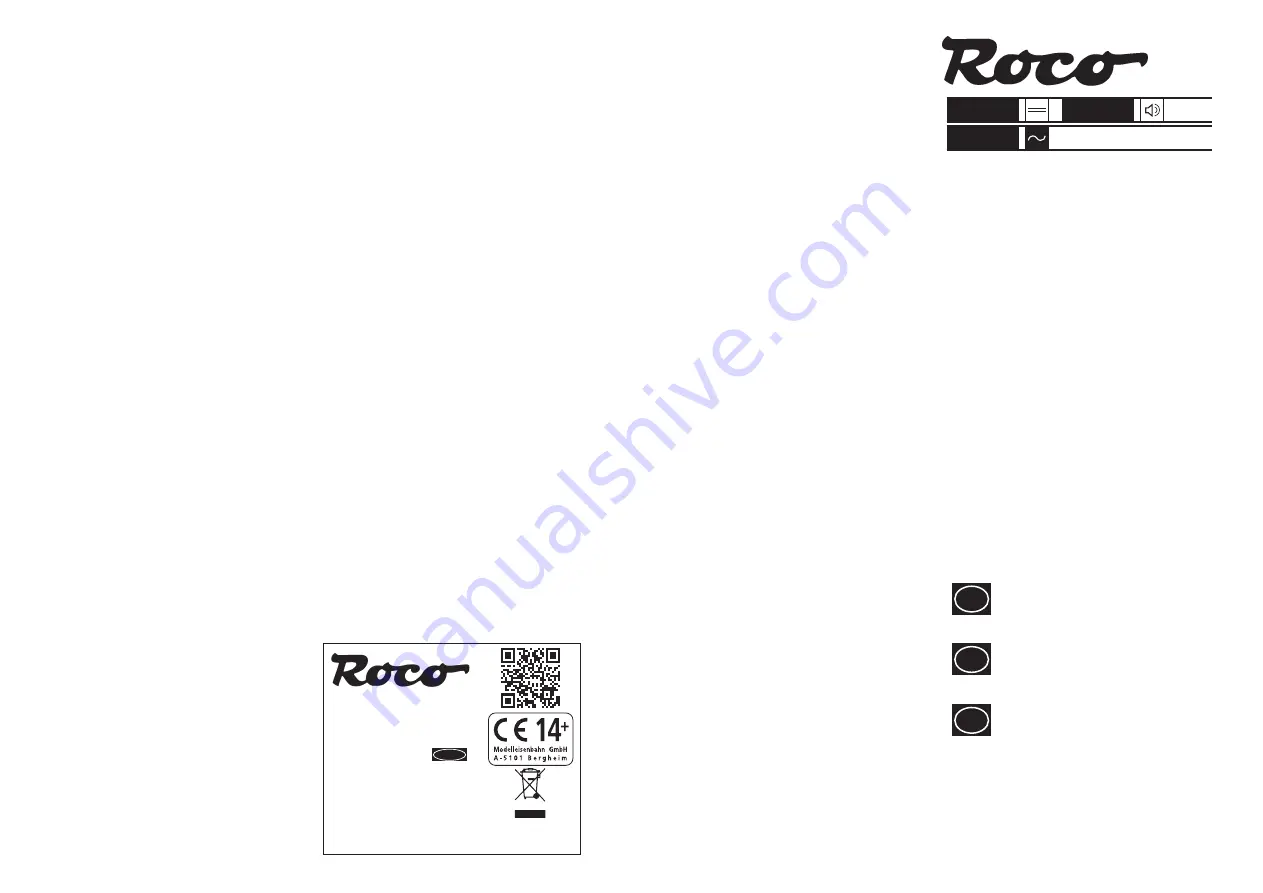 roco 383 ZSSK Operating Manual Download Page 1