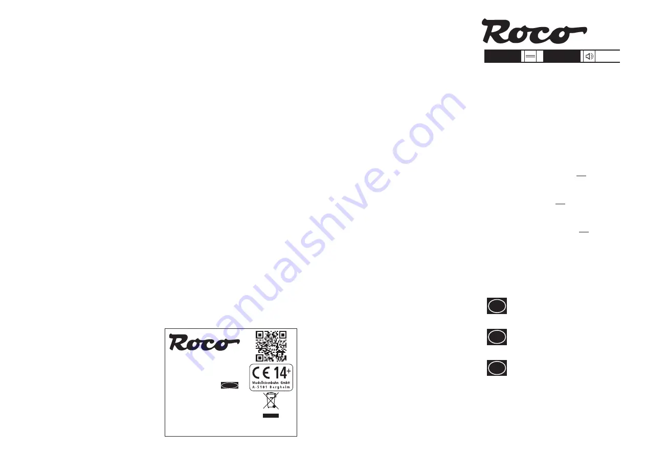 roco 70378 Operating Manual Download Page 1