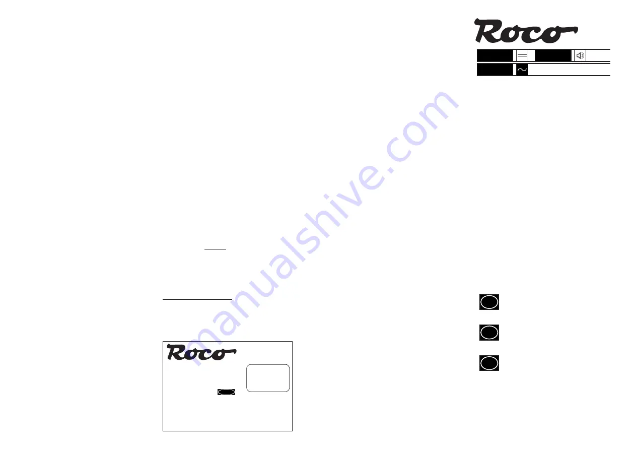 roco 73020 Operating Manual Download Page 1