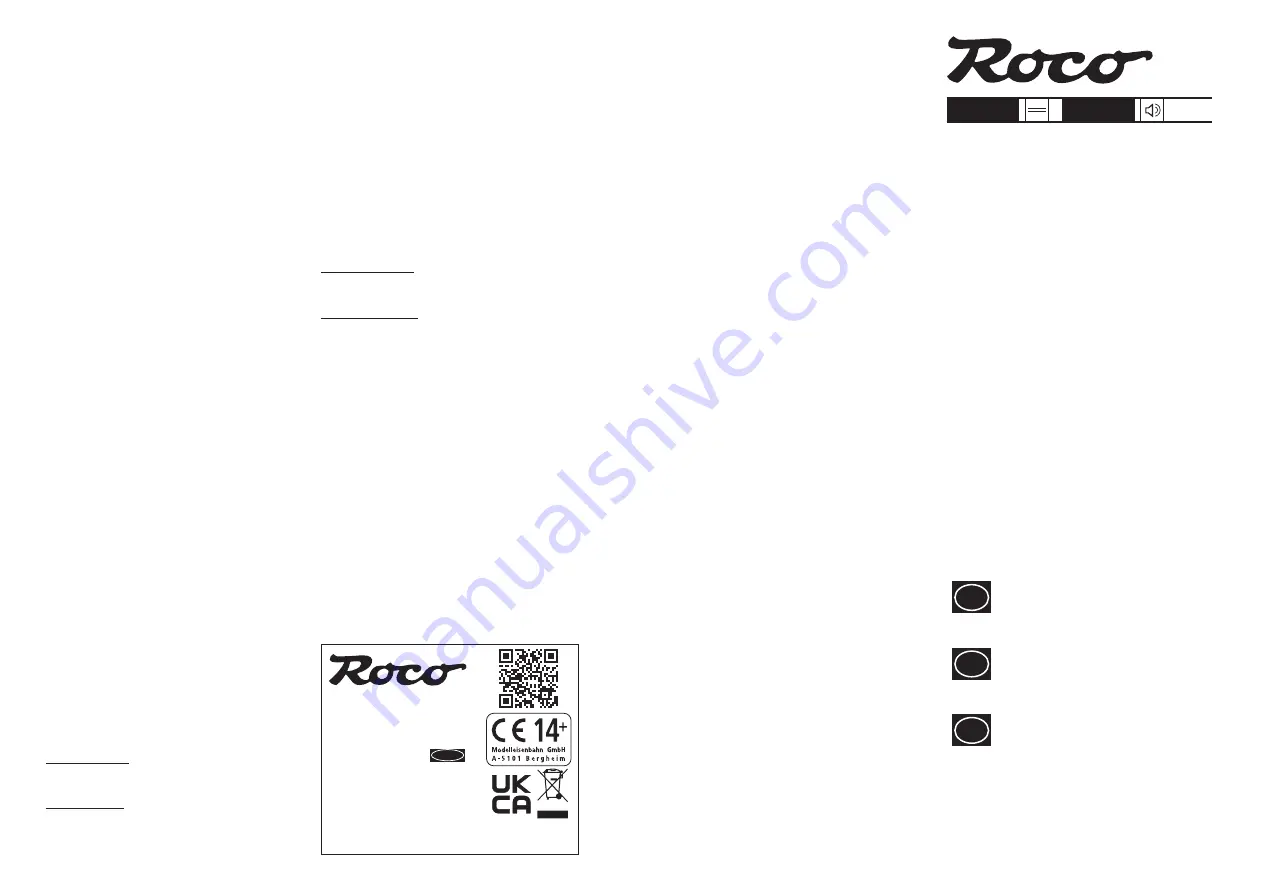 roco 73156 Operating Manual Download Page 1