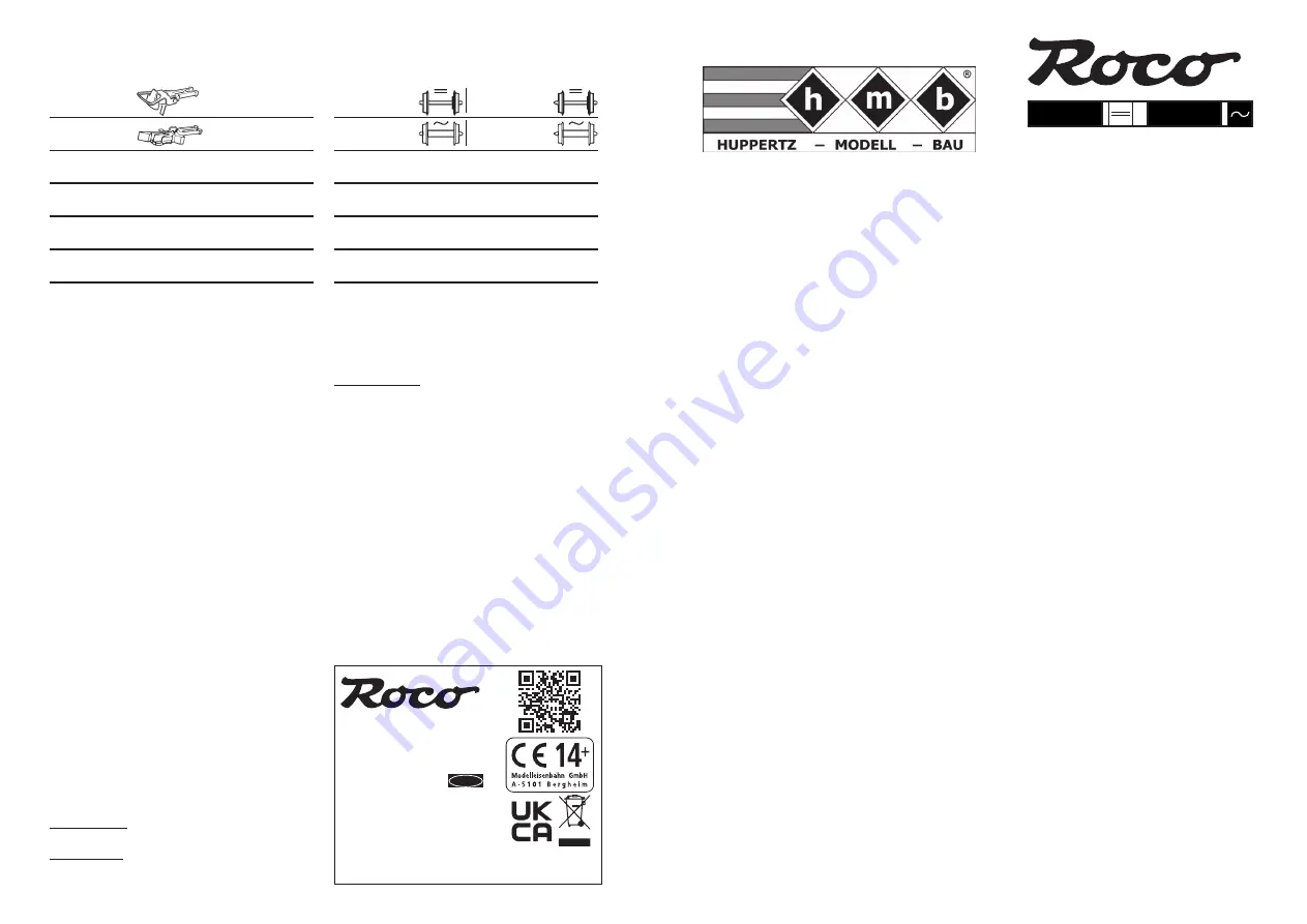 roco 74155 Quick Start Manual Download Page 1