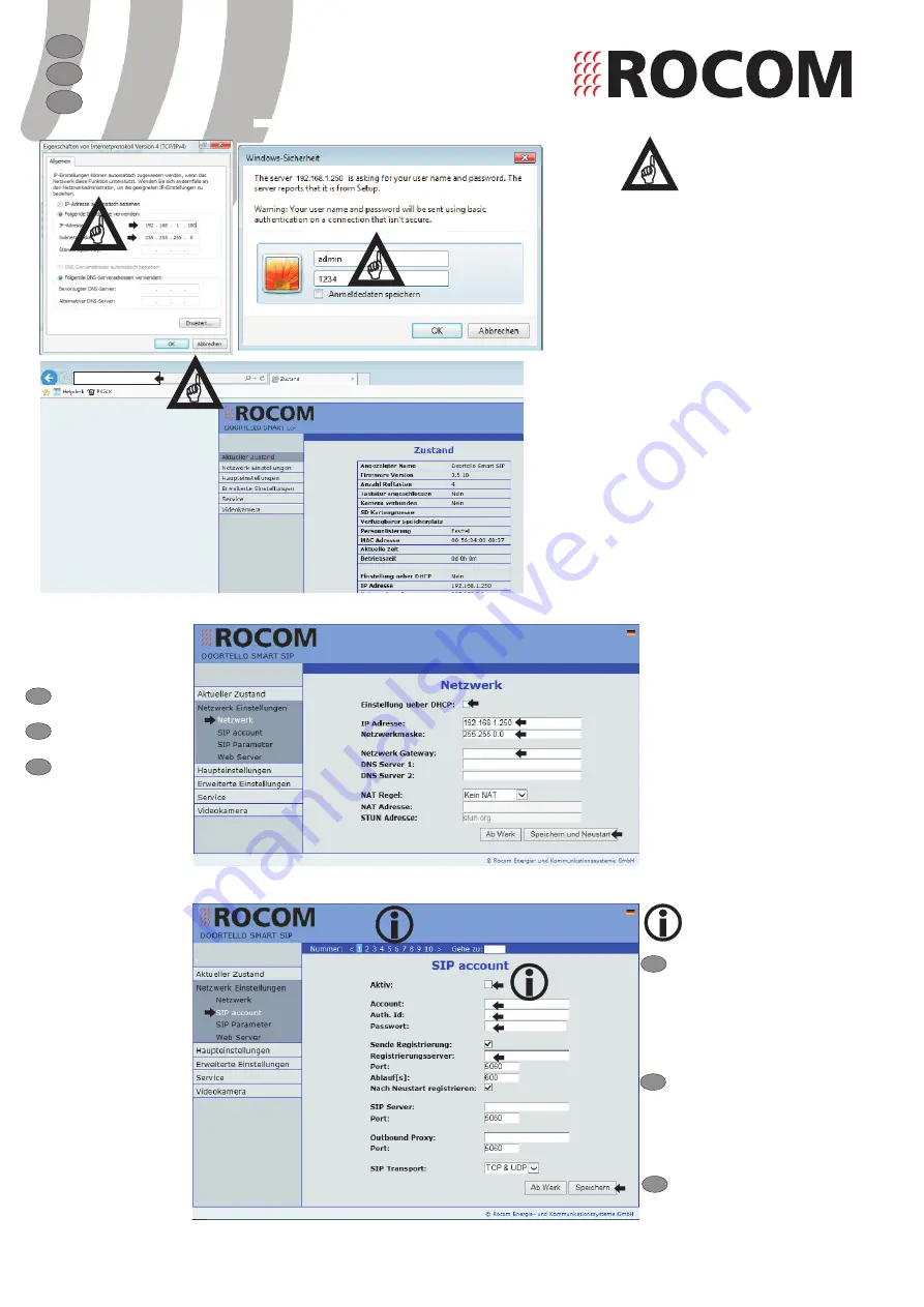 Rocom Doortello Smart SIP BG Quick Manual Download Page 2