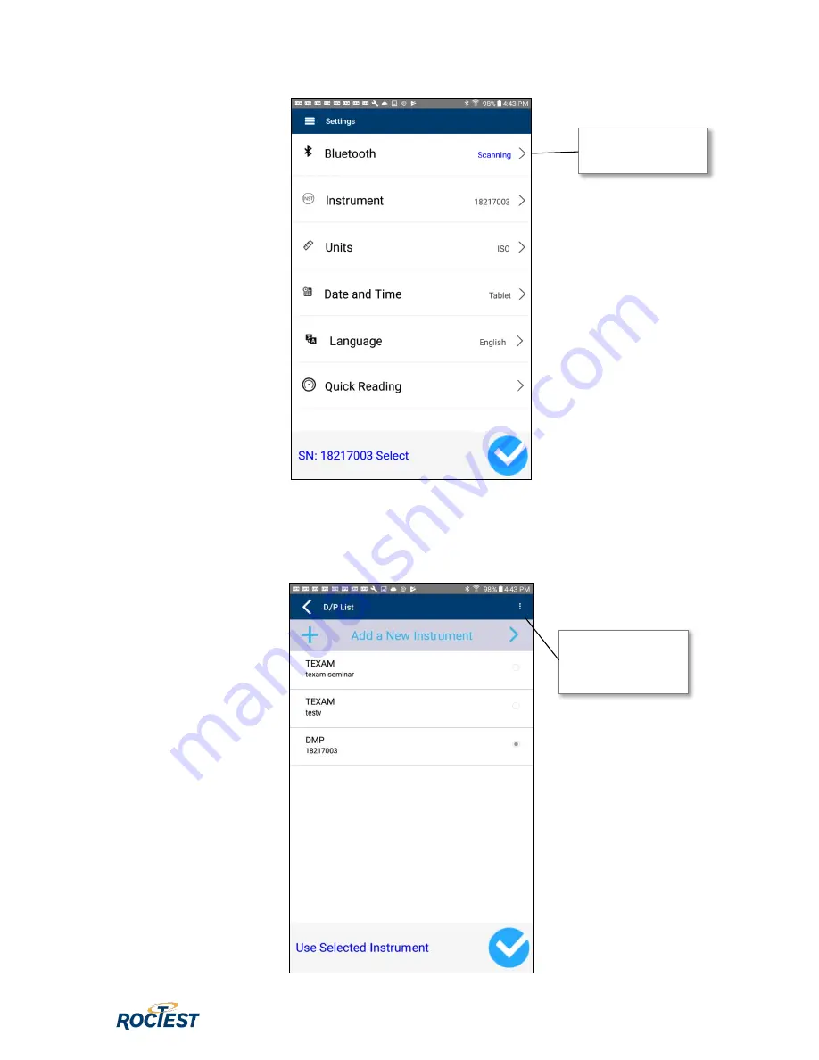 ROCTEST TEXAM Скачать руководство пользователя страница 11