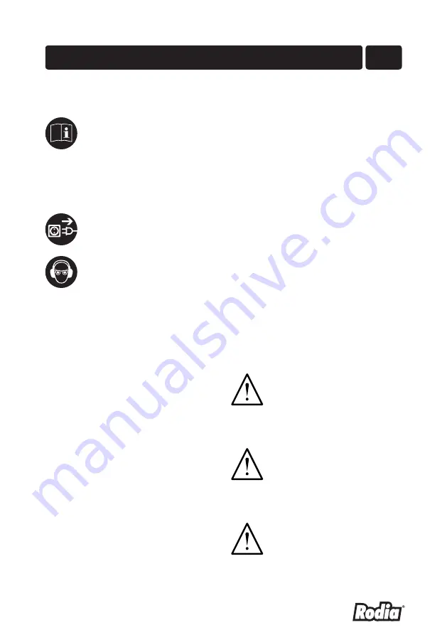 Rodia 2515RS Operating Manual Download Page 5