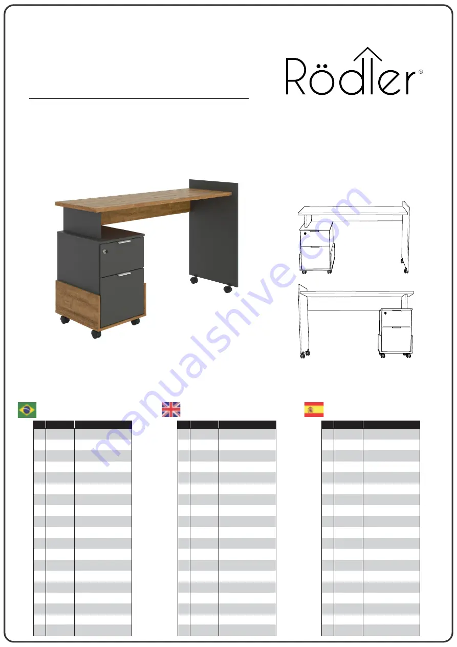 Rodler ALESSA Mod01 Assembly Instructions Manual Download Page 1