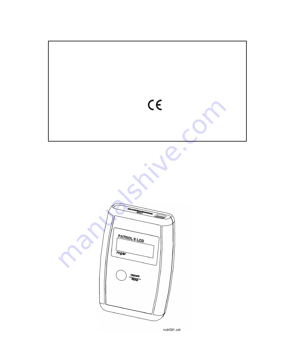 Roger PATROL II Manual Download Page 1