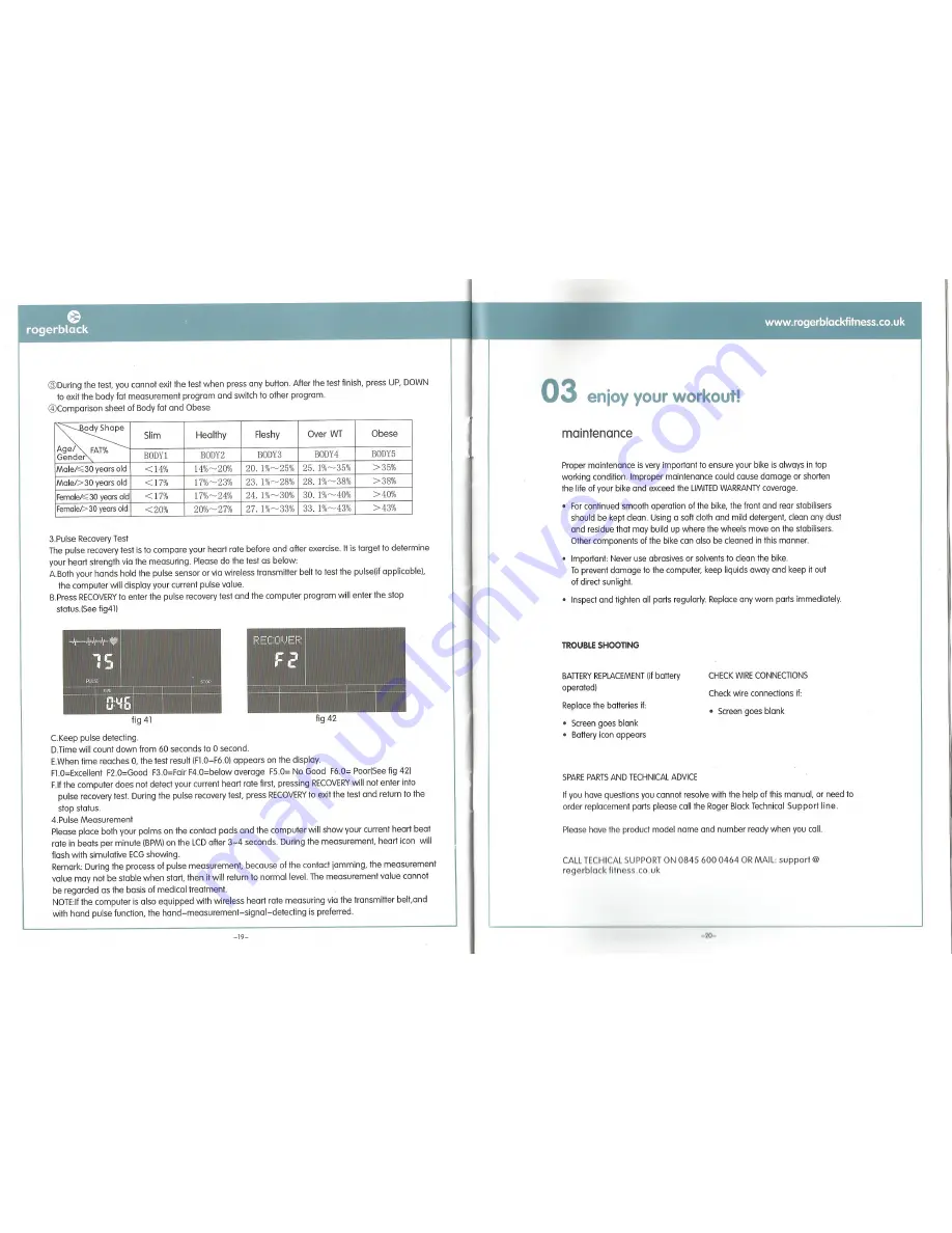 Rogerblack Gold Bike AG-12203 Manual Download Page 11