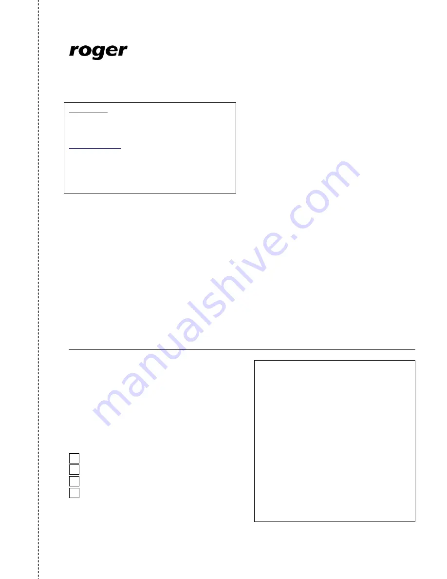 Rogers PRT42 Installation And Programming Manual Download Page 29