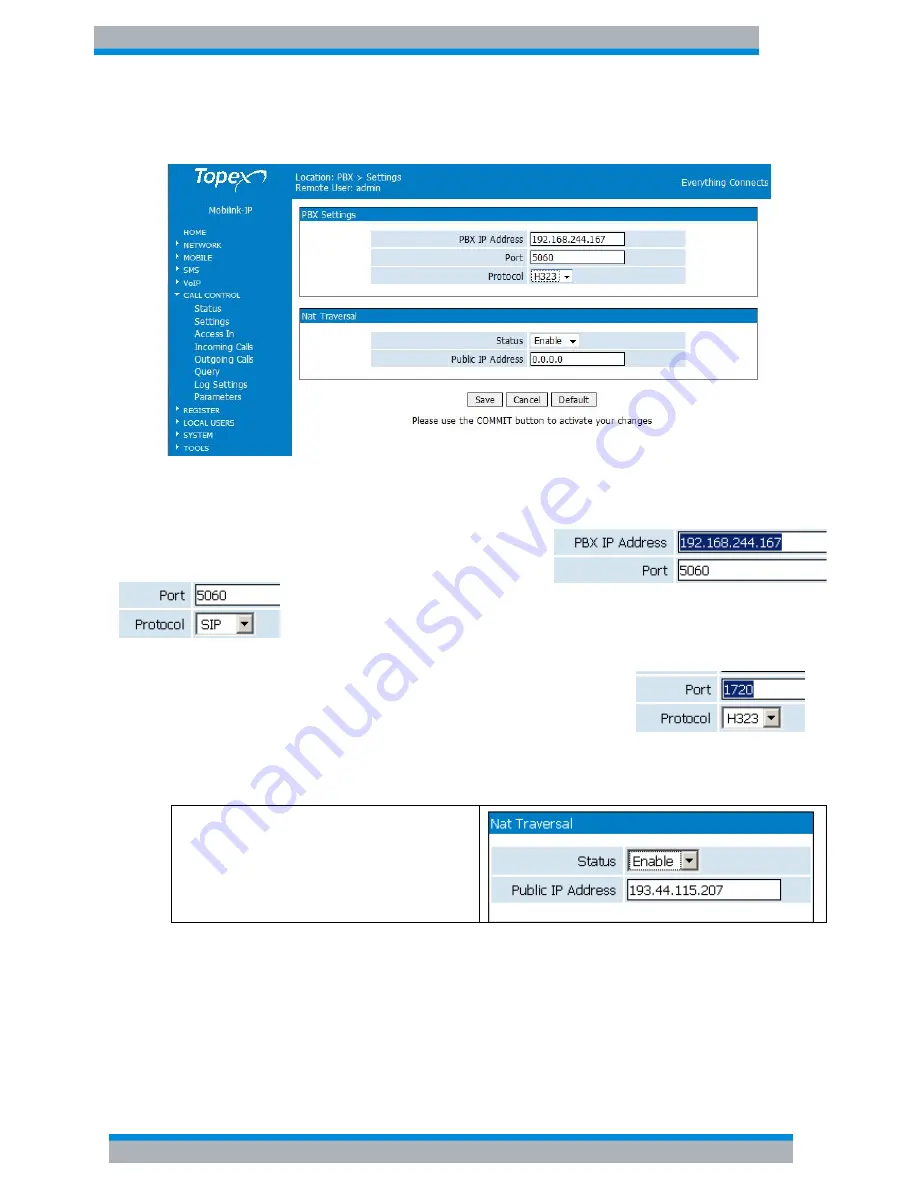 Rohde & Schwarz Topex MobiLink IP User Manual Download Page 115