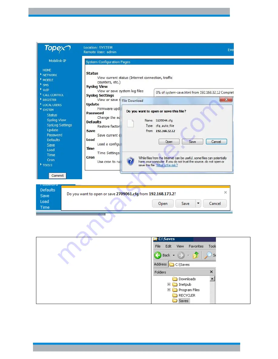 Rohde & Schwarz Topex MobiLink IP User Manual Download Page 155