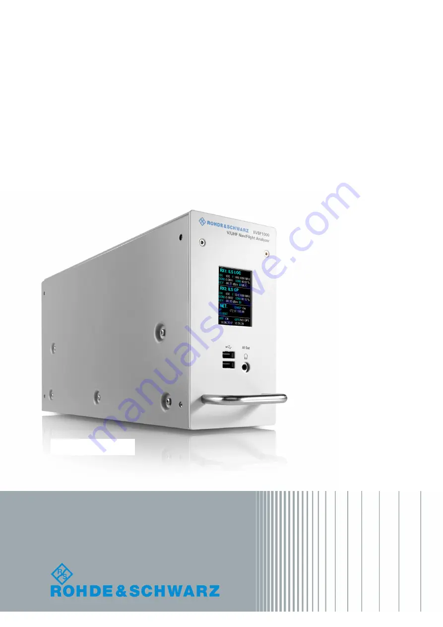 Rohde & Schwarz 1330.0008.02 Getting Started Download Page 1