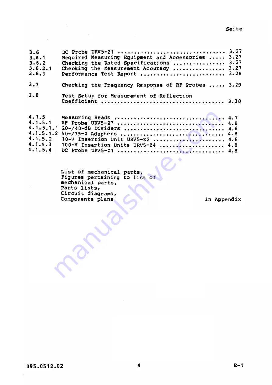 Rohde & Schwarz 395.0512.02 Manual Download Page 4