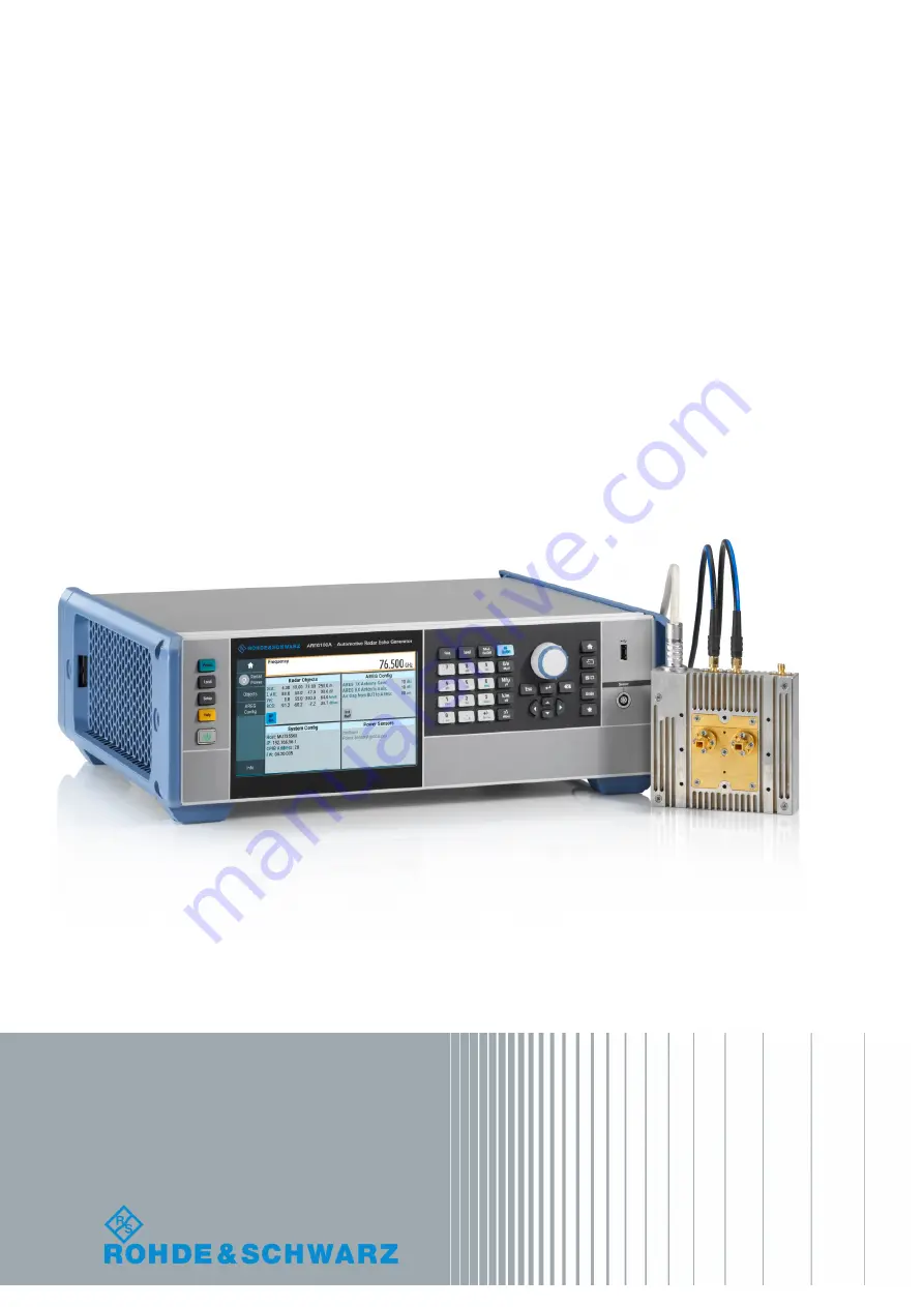 Rohde & Schwarz AREG100A Скачать руководство пользователя страница 1