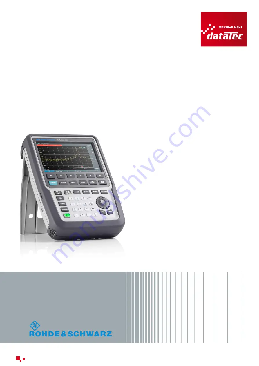 Rohde & Schwarz Cable Rider ZPH User Manual Download Page 1