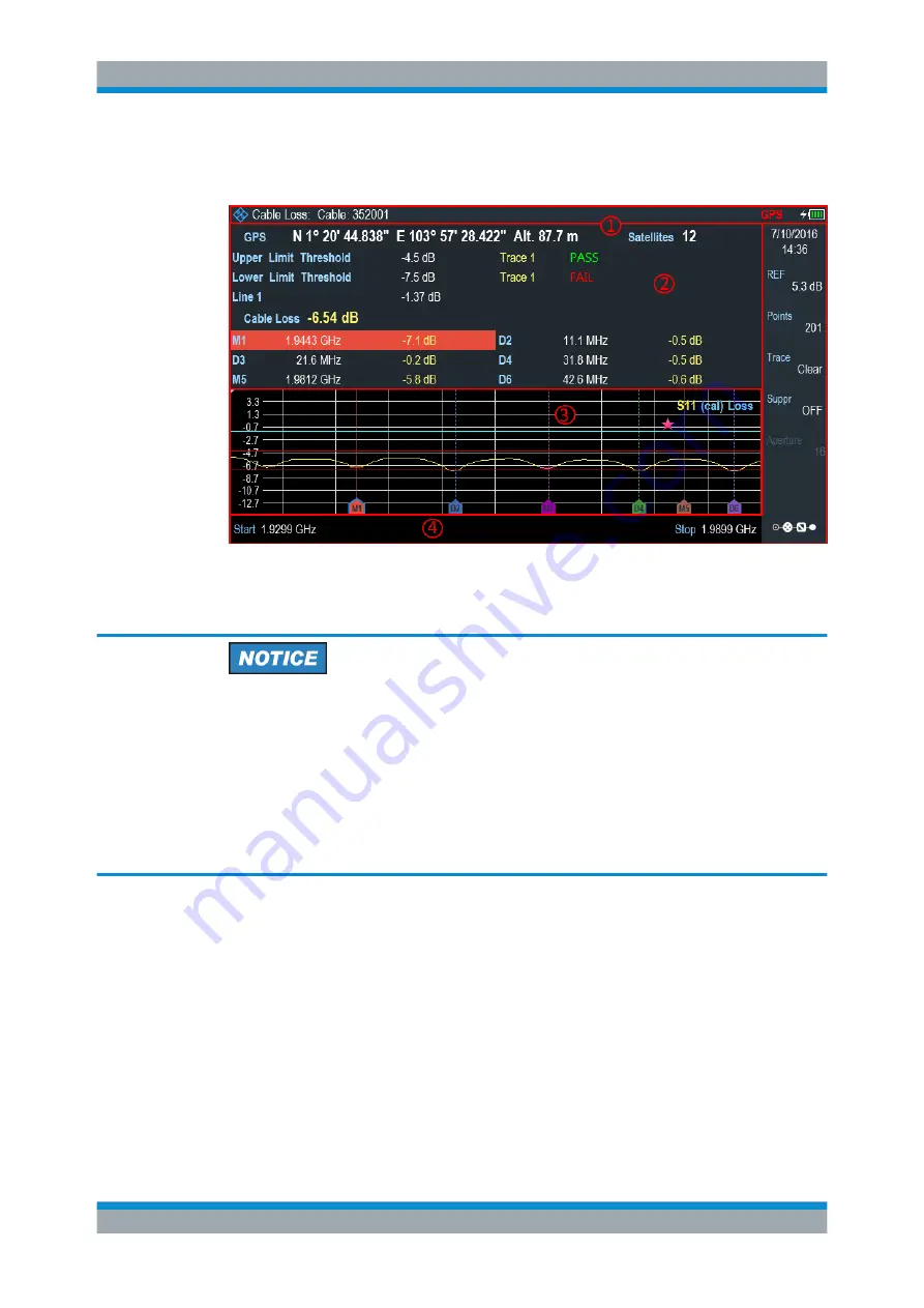 Rohde & Schwarz Cable Rider ZPH User Manual Download Page 60