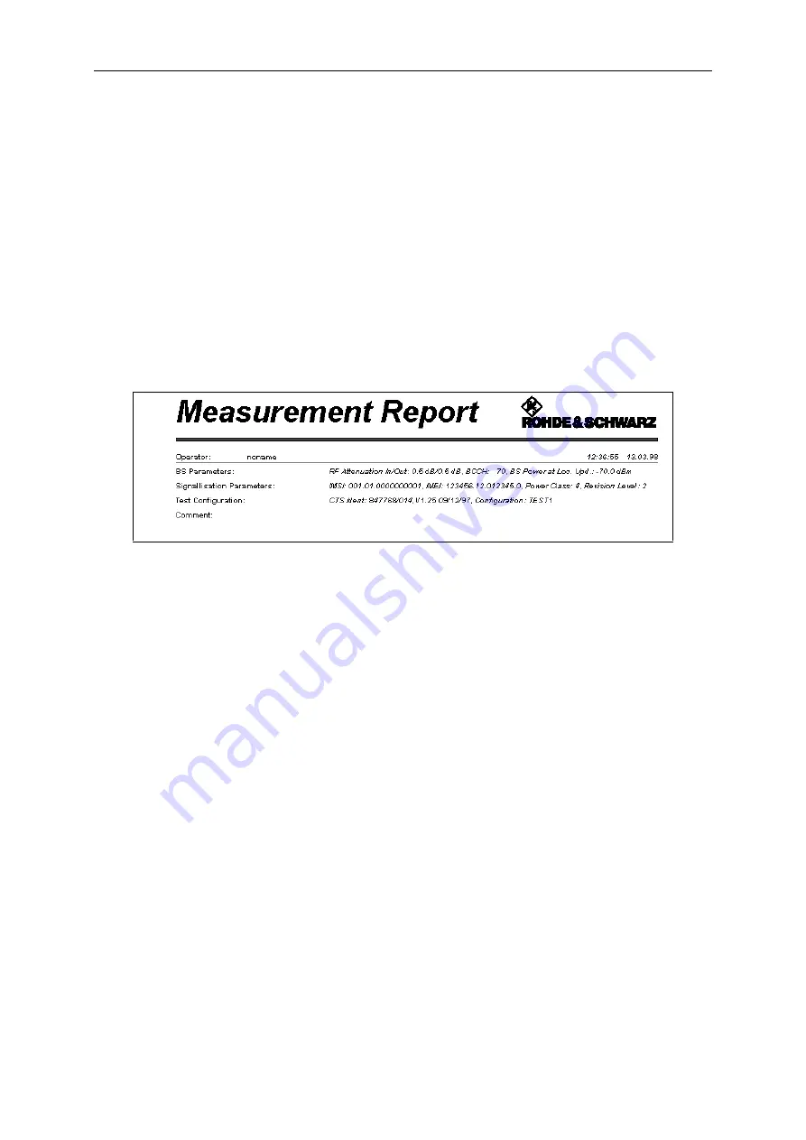 Rohde & Schwarz CTS30 Operating Manual Download Page 141