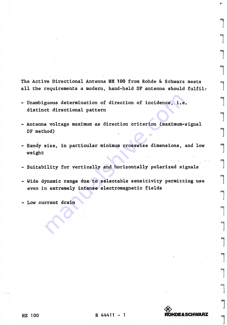 Rohde & Schwarz HE 100 Скачать руководство пользователя страница 2
