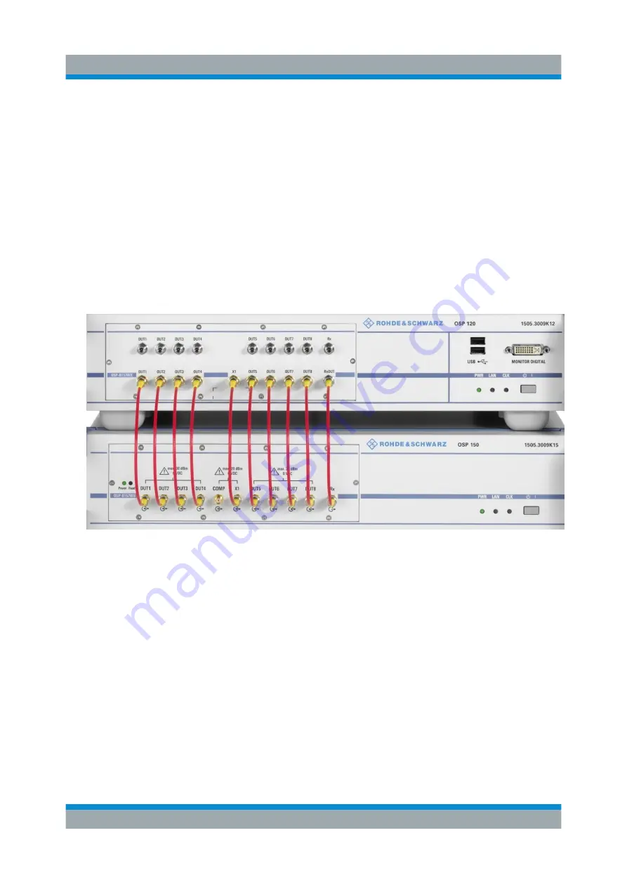 Rohde & Schwarz R&S OSP-B157W8 Скачать руководство пользователя страница 38