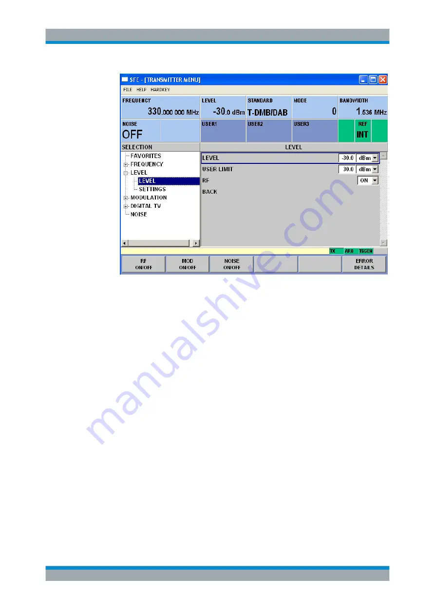 Rohde & Schwarz R&S SFE100 Getting Started Download Page 57