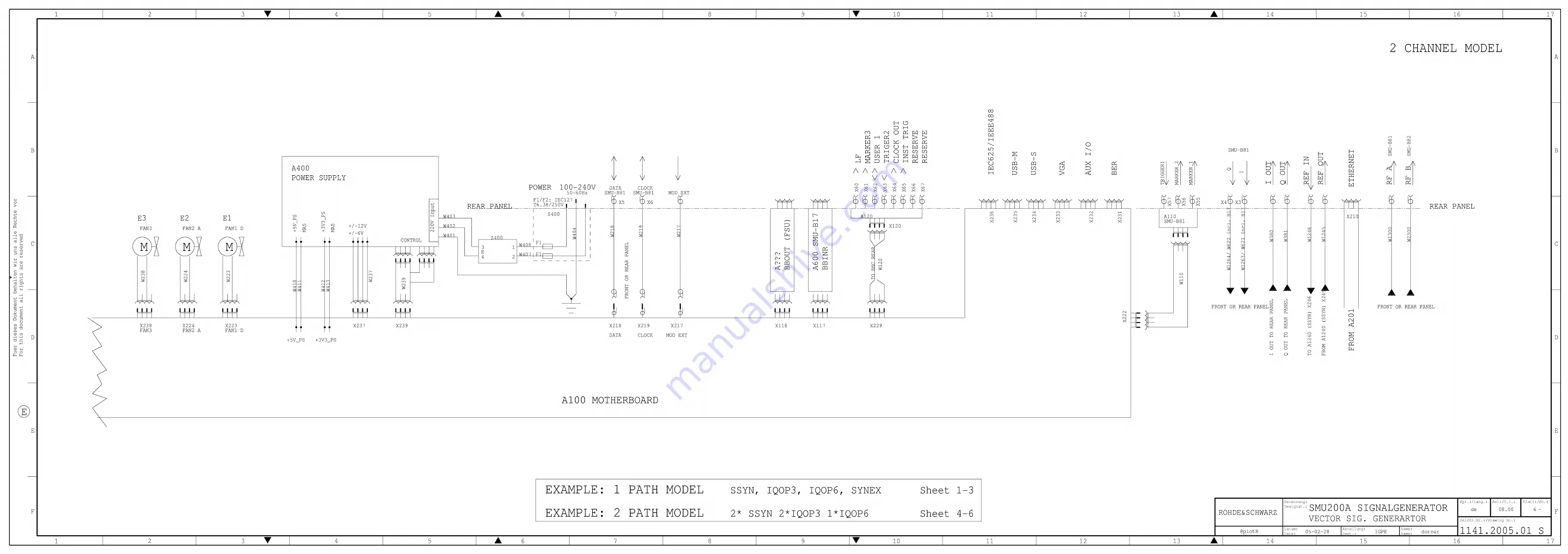 Rohde & Schwarz R&S SMU200A Service Manual Download Page 257