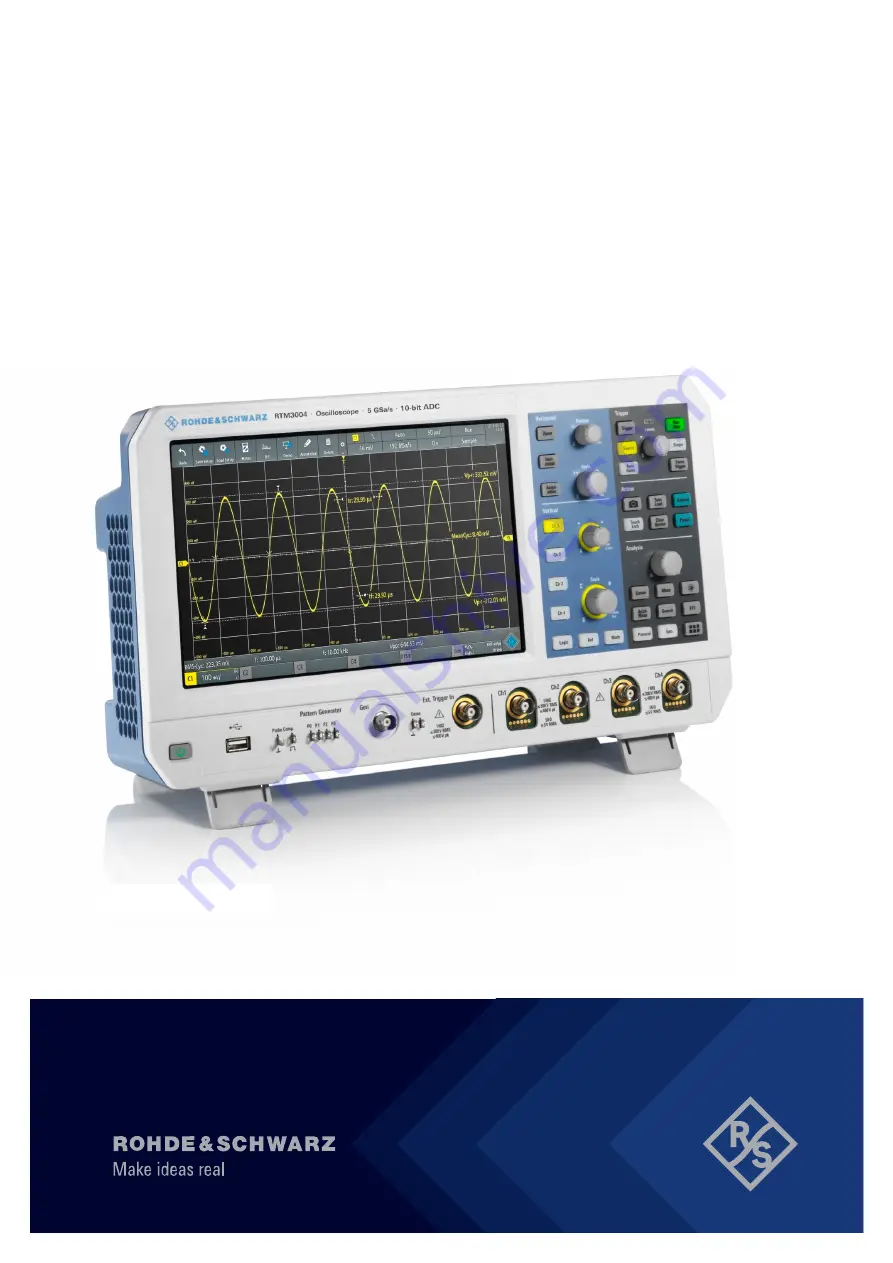 Rohde & Schwarz RTM3000 Series Getting Started Download Page 1