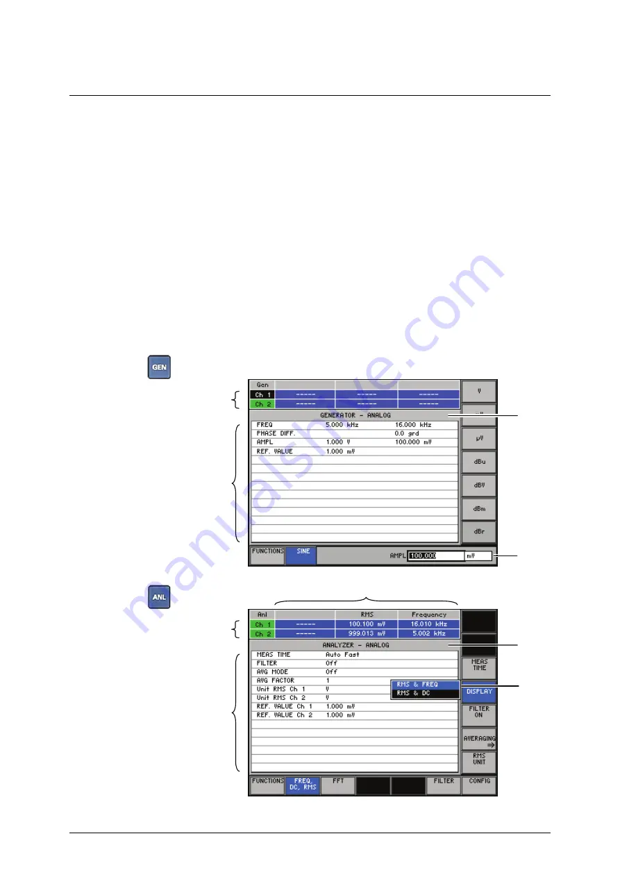 Rohde & Schwarz Smart Instruments UP300 Operating Manual Download Page 58