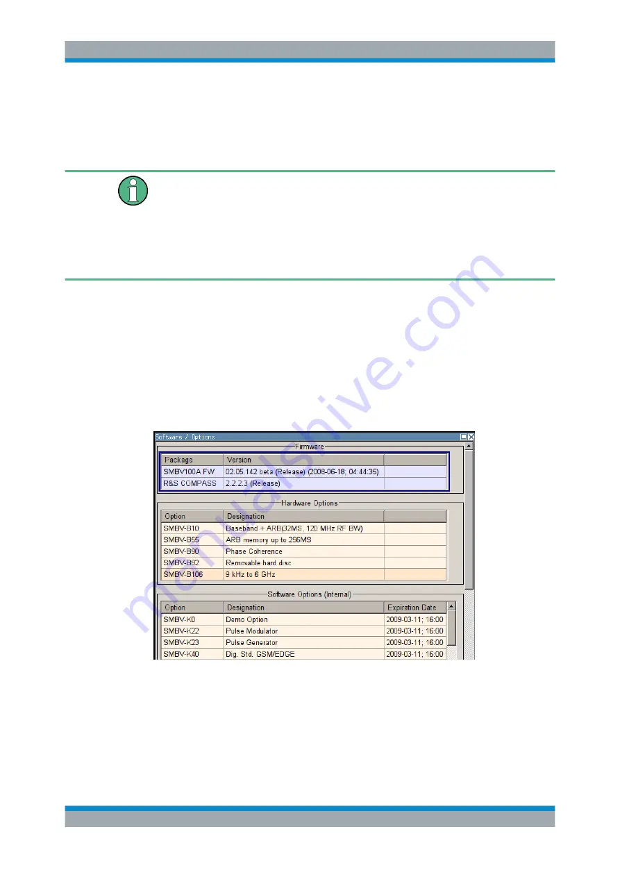 Rohde & Schwarz SMBV100A Operating Manual Download Page 138